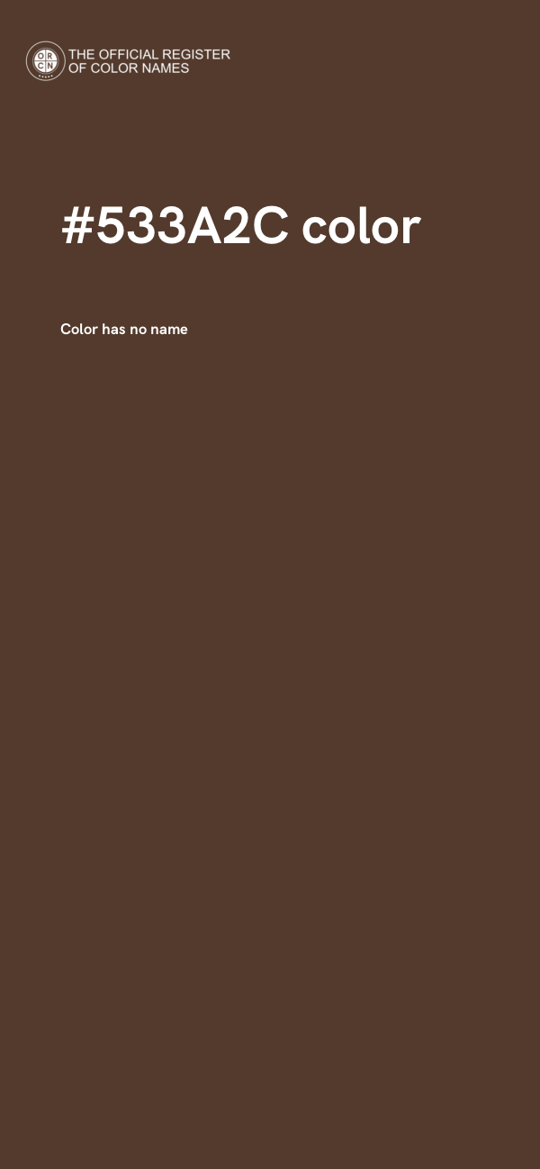 #533A2C color image