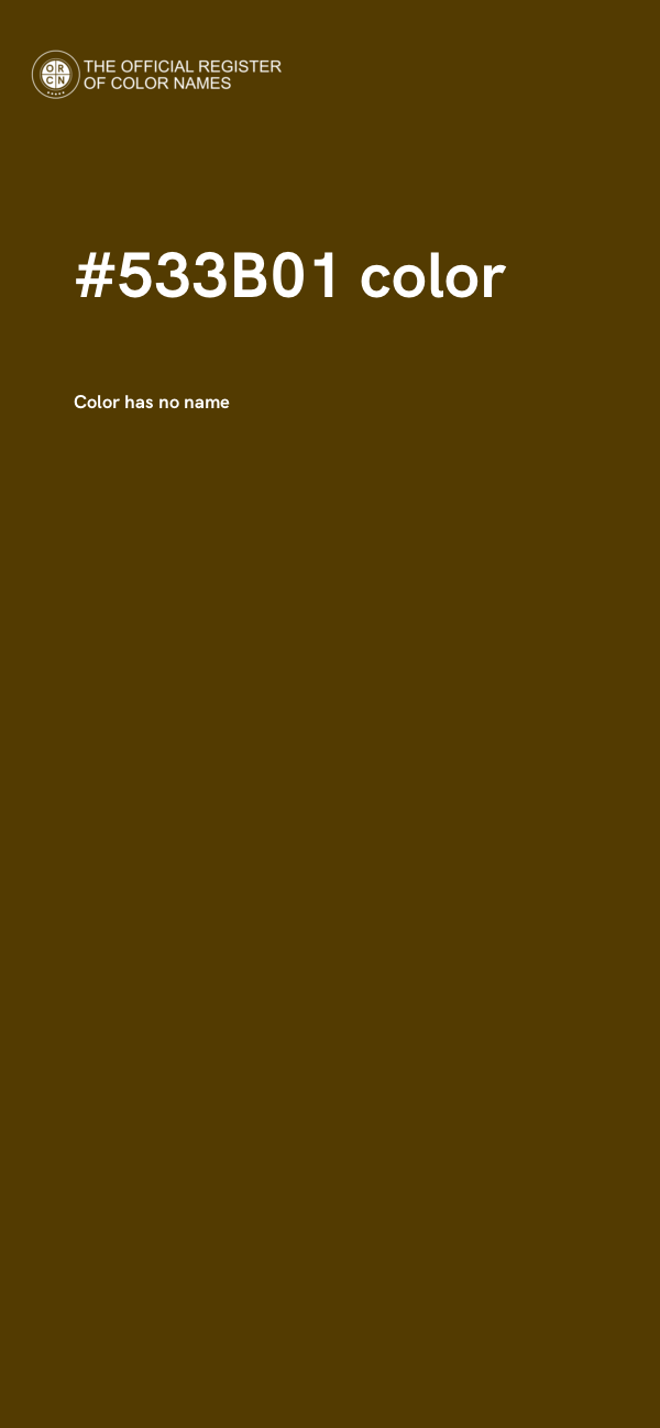 #533B01 color image