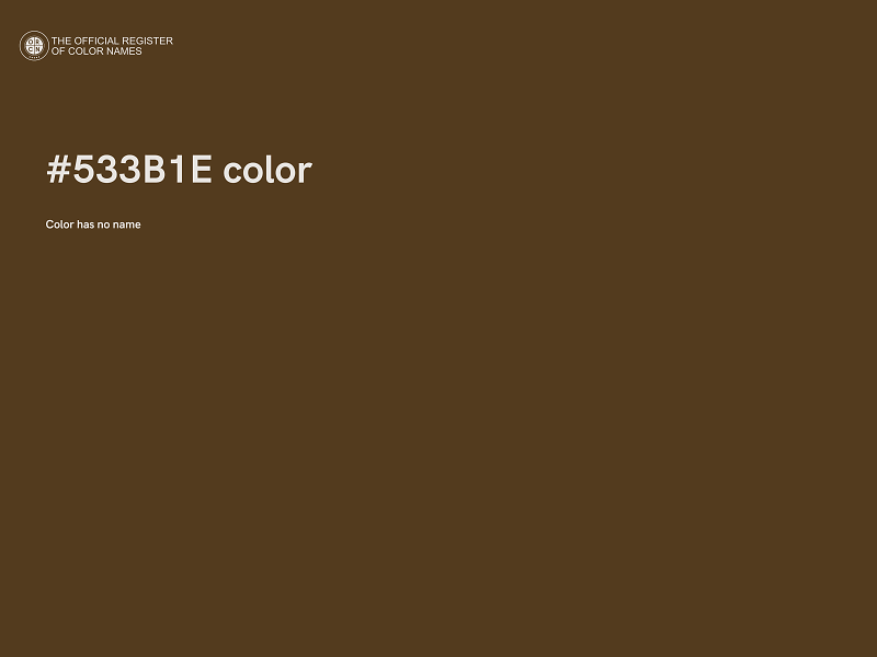 #533B1E color image