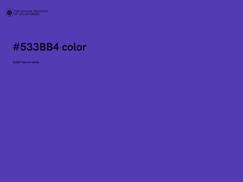 #533BB4 color image