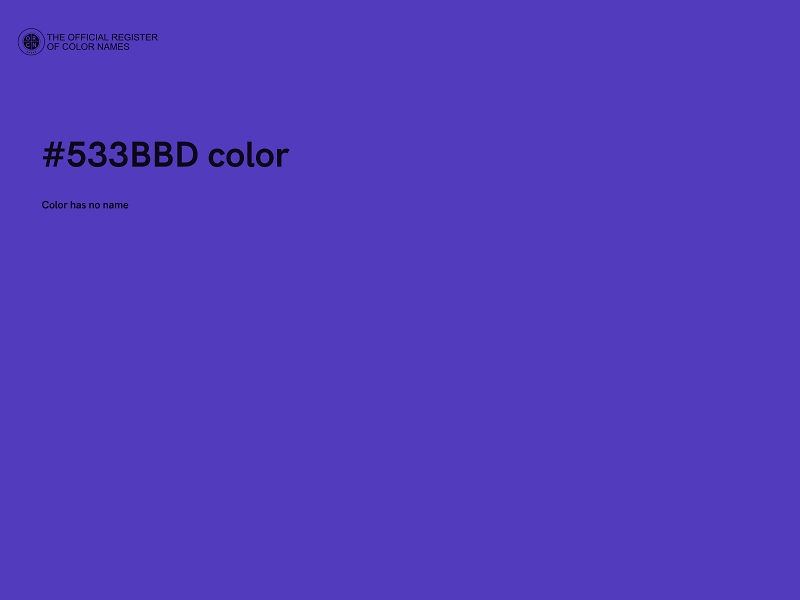 #533BBD color image