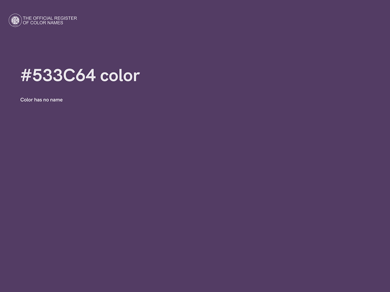 #533C64 color image