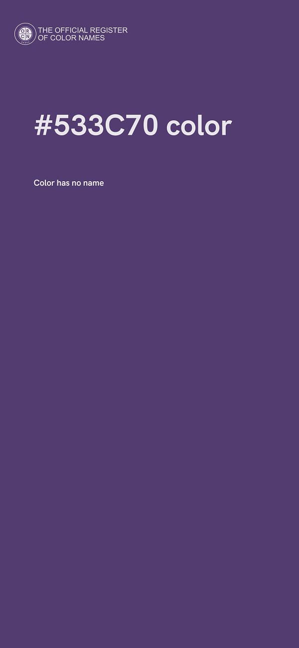 #533C70 color image