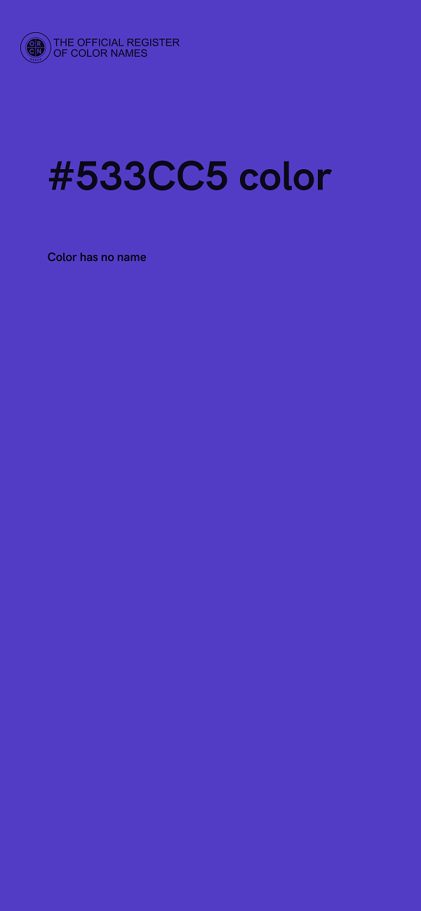 #533CC5 color image