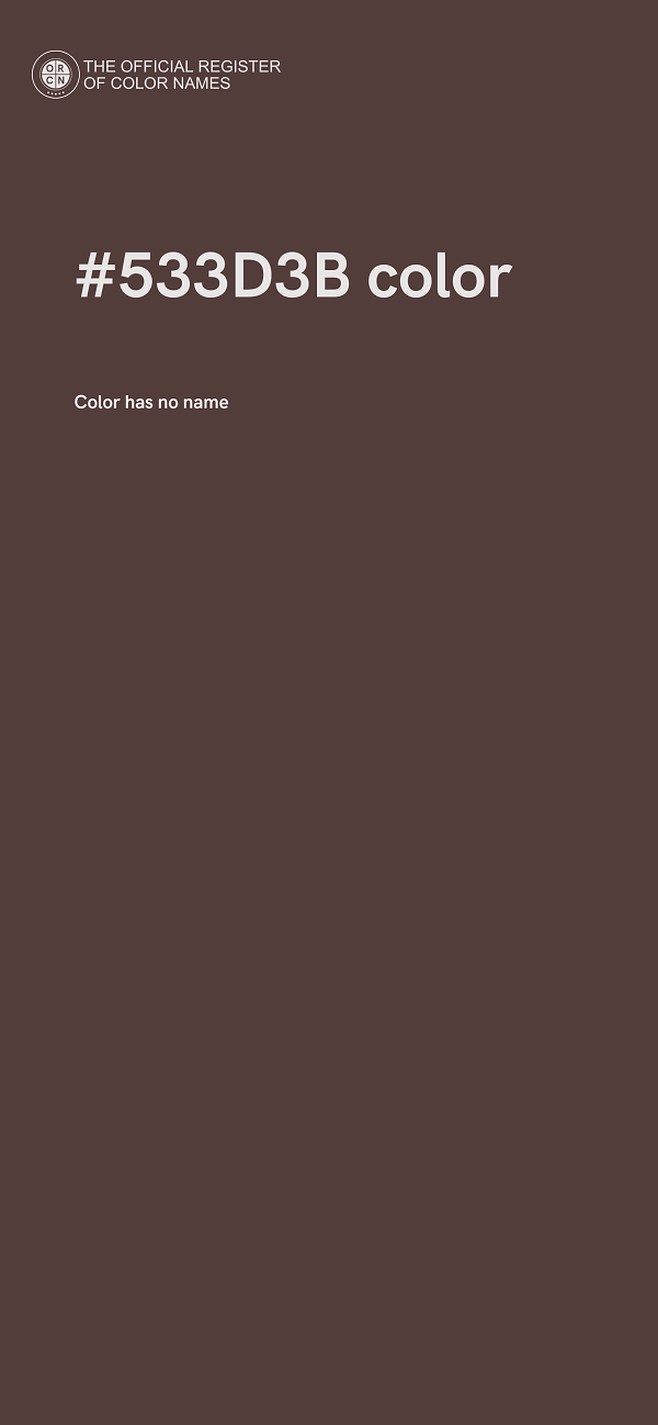 #533D3B color image