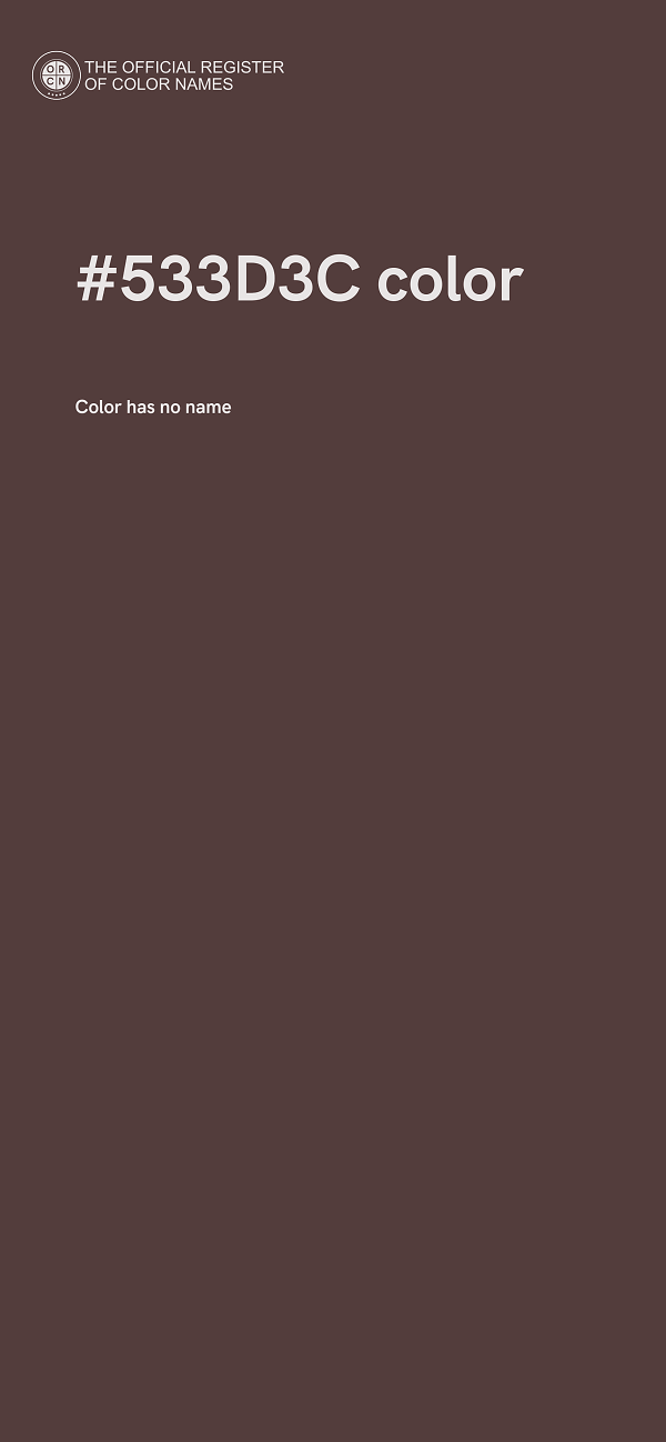 #533D3C color image