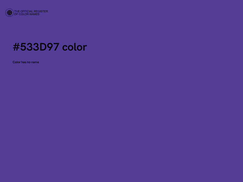 #533D97 color image