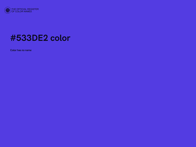 #533DE2 color image