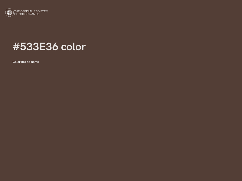 #533E36 color image