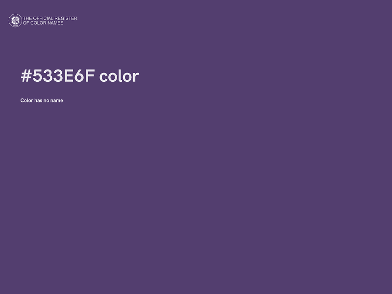 #533E6F color image