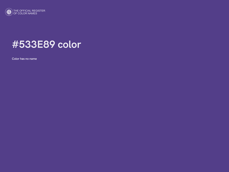#533E89 color image