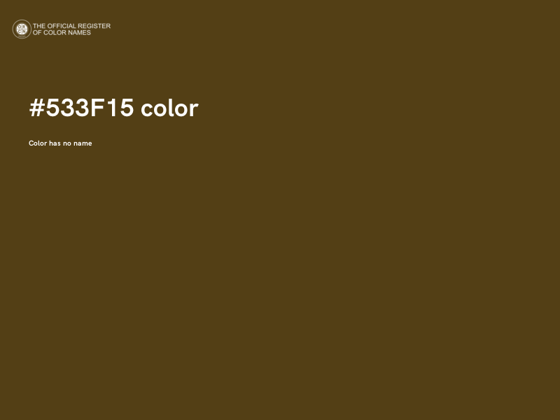 #533F15 color image
