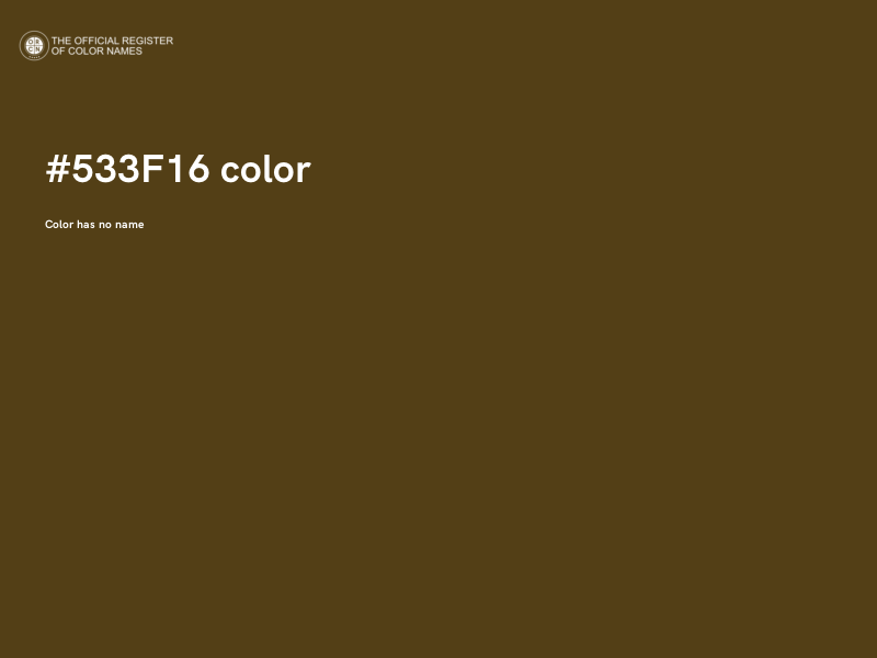 #533F16 color image