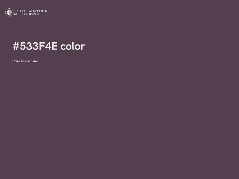 #533F4E color image