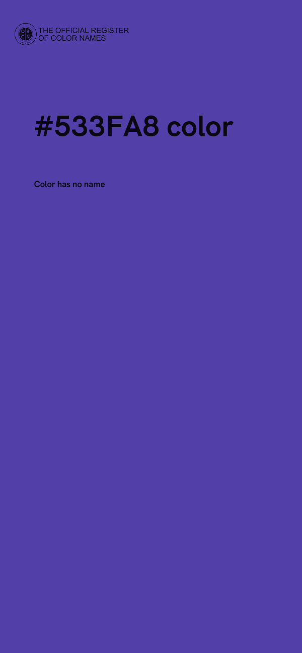 #533FA8 color image