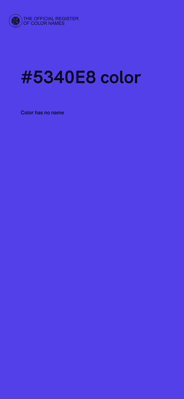 #5340E8 color image