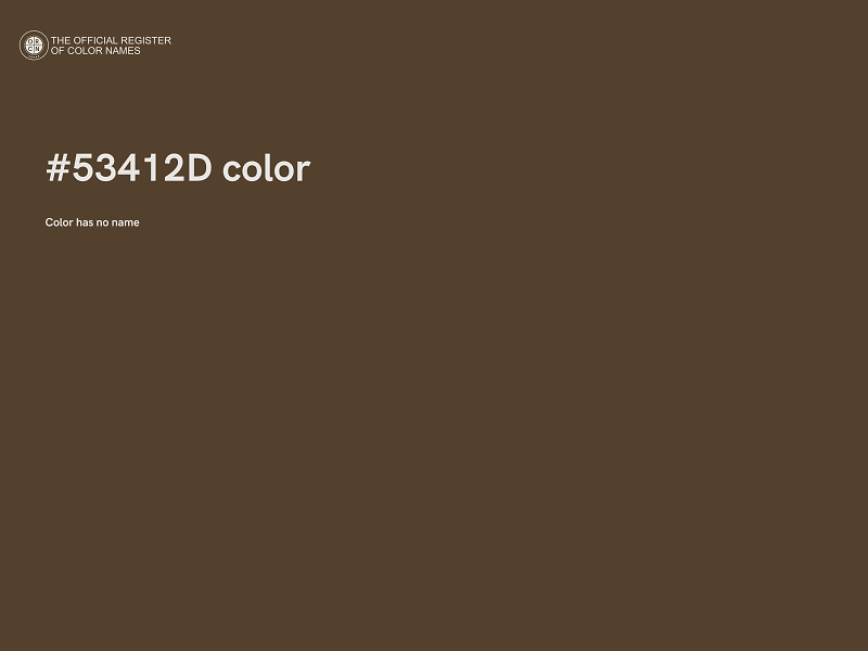 #53412D color image