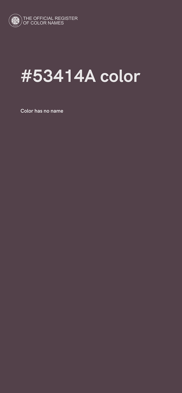 #53414A color image