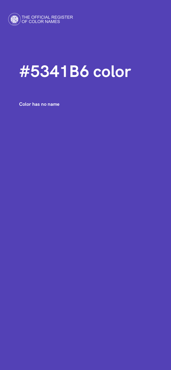 #5341B6 color image