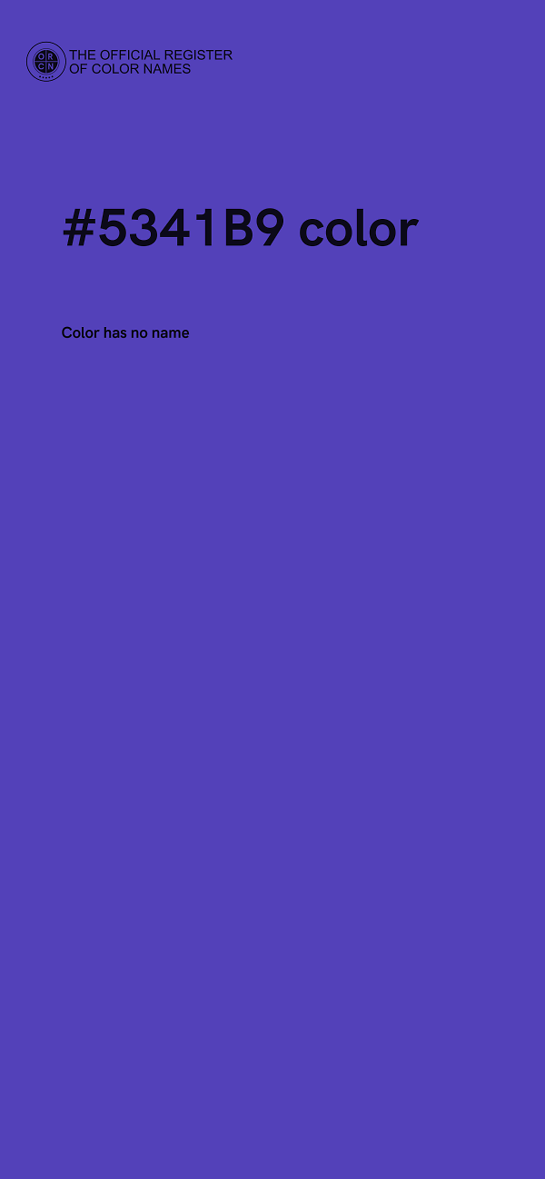 #5341B9 color image