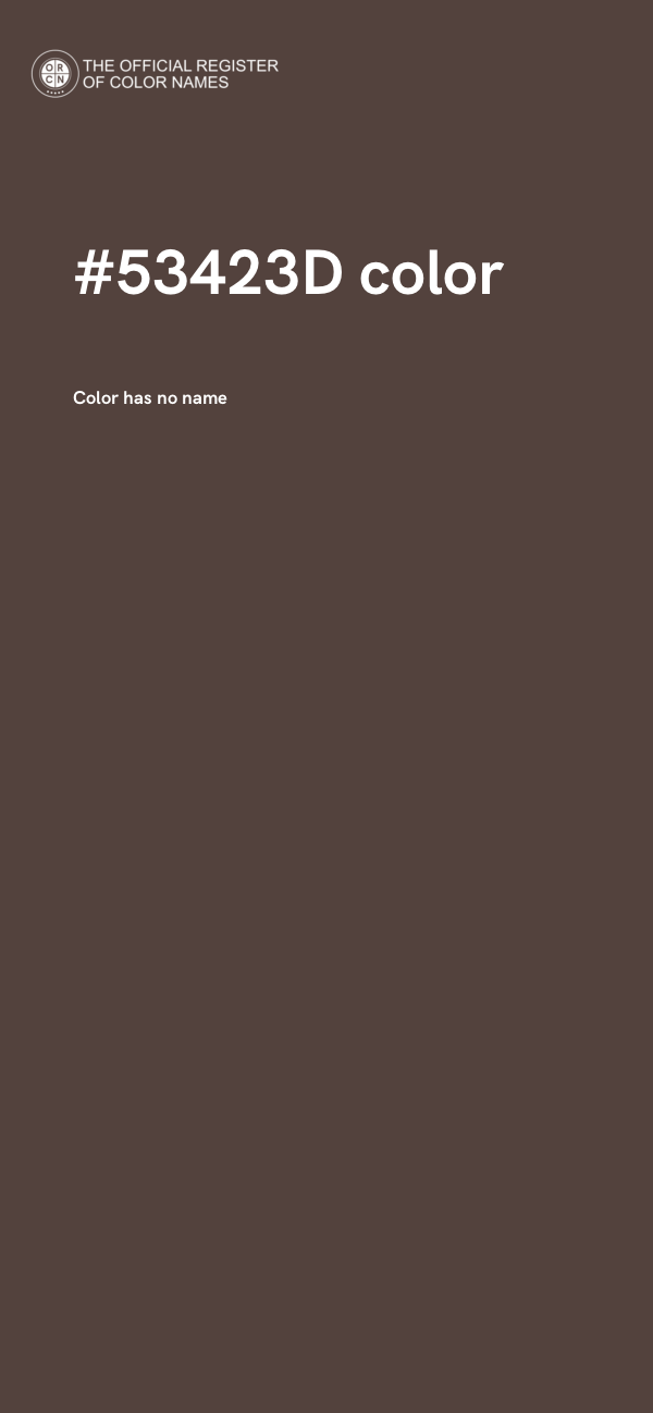 #53423D color image