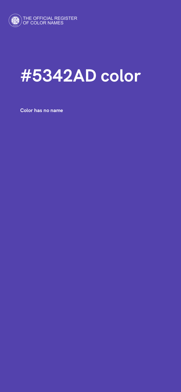 #5342AD color image