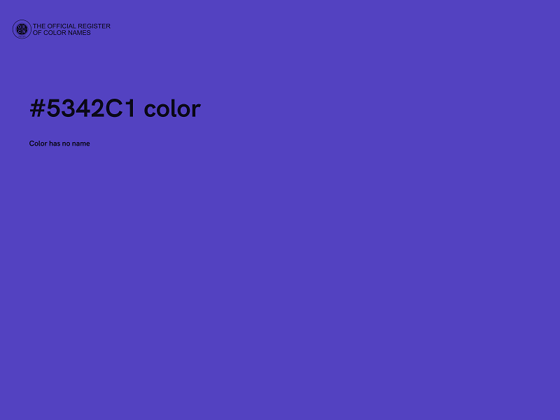 #5342C1 color image