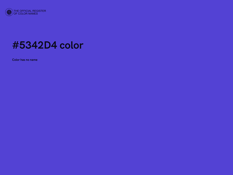 #5342D4 color image