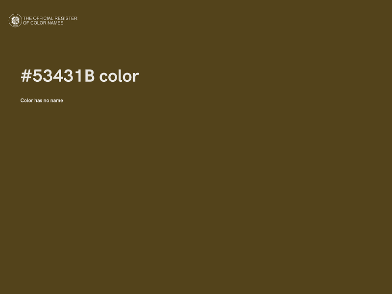 #53431B color image
