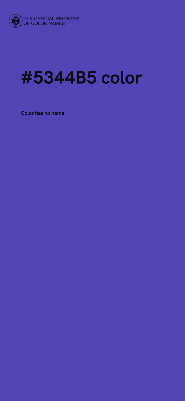 #5344B5 color image