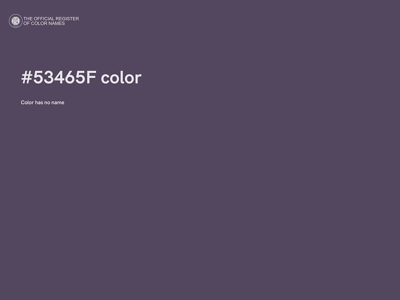 #53465F color image