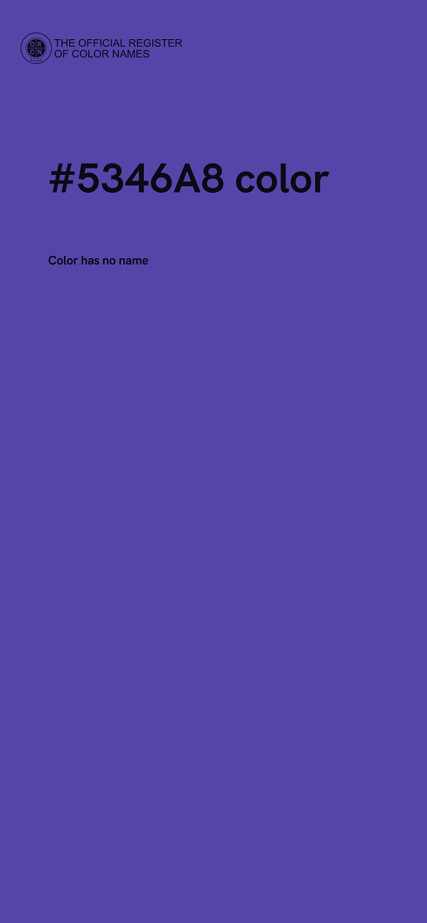 #5346A8 color image