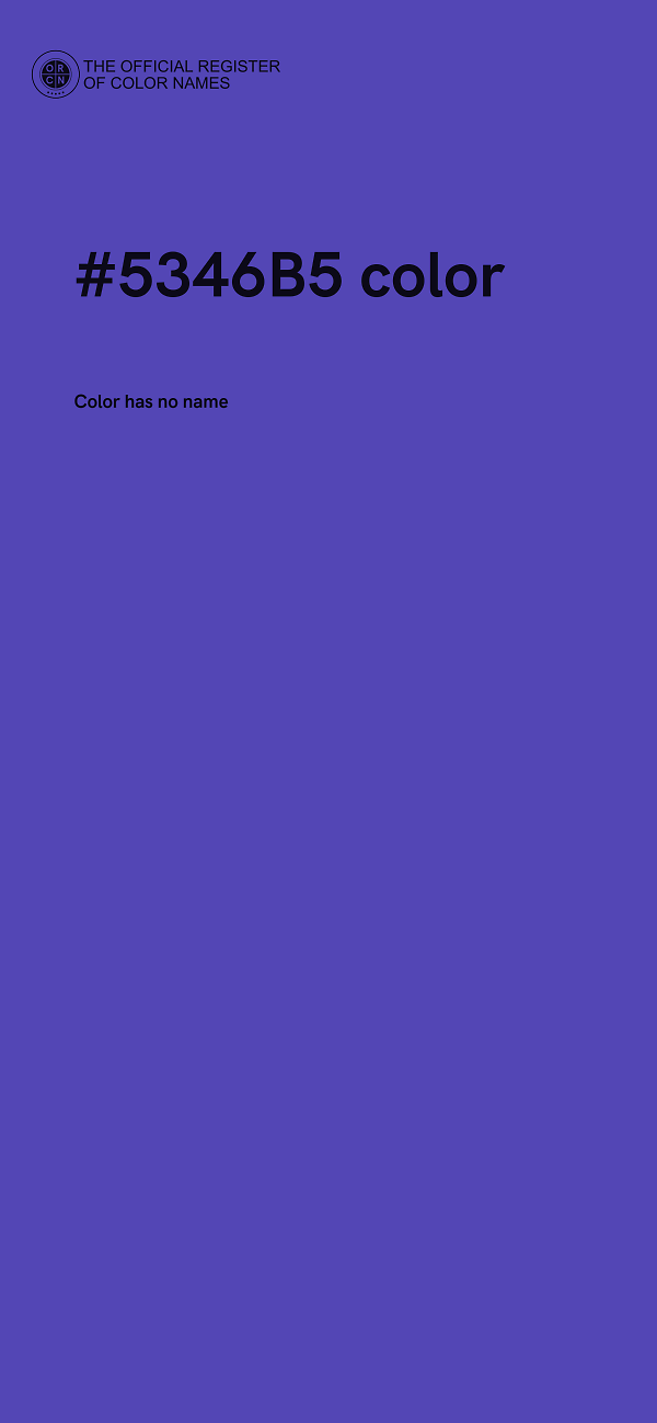 #5346B5 color image