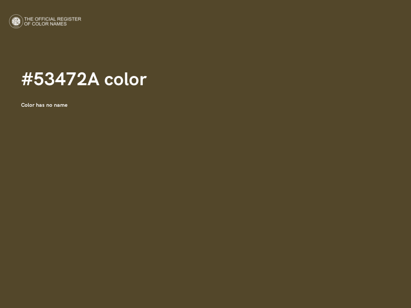 #53472A color image