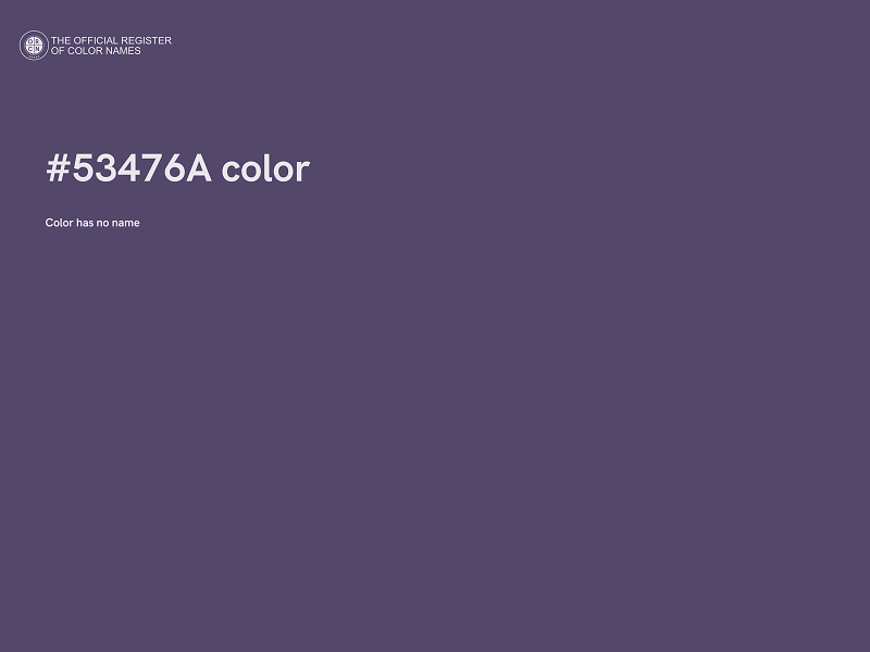 #53476A color image