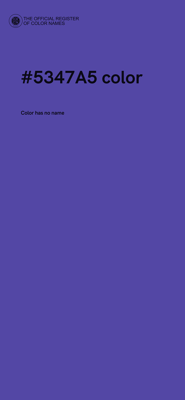 #5347A5 color image
