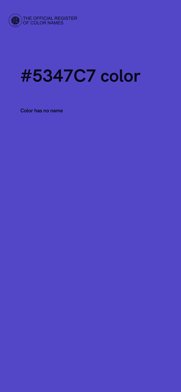 #5347C7 color image