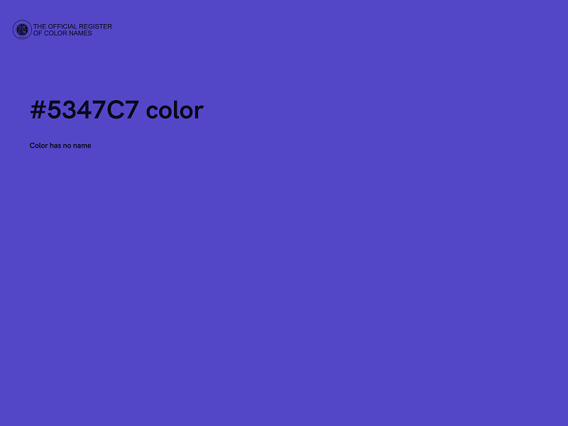 #5347C7 color image