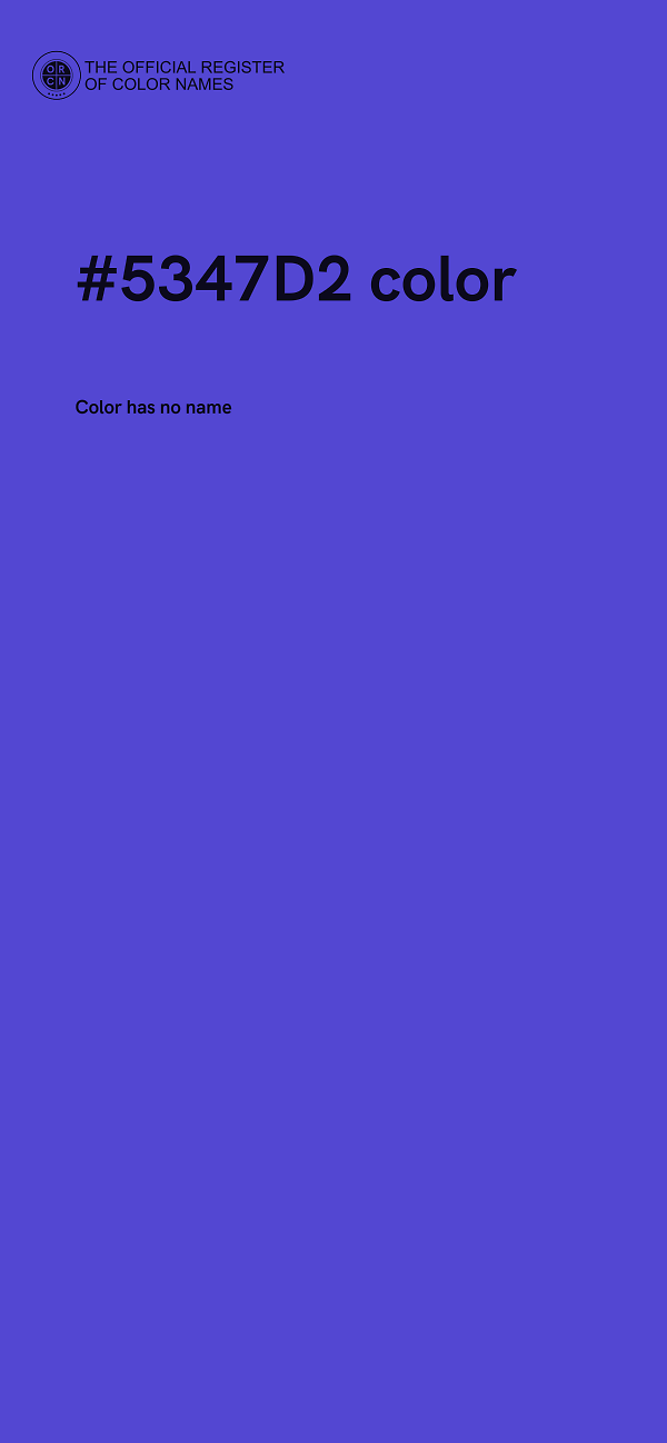 #5347D2 color image