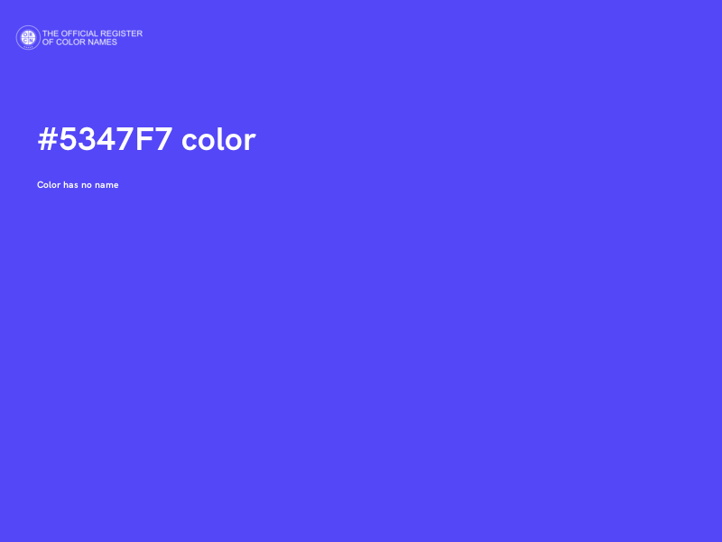 #5347F7 color image