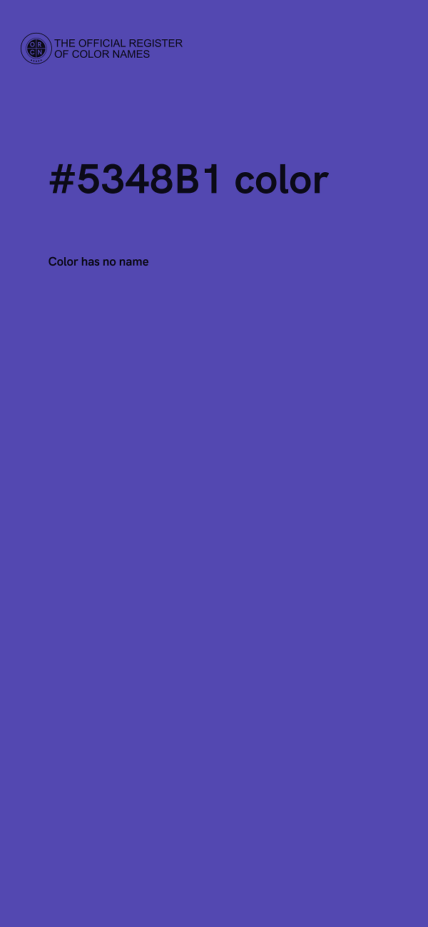 #5348B1 color image