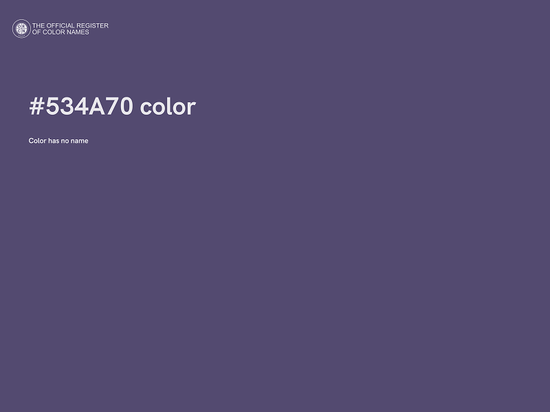 #534A70 color image