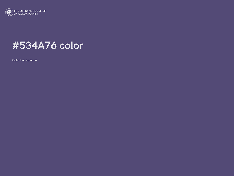 #534A76 color image
