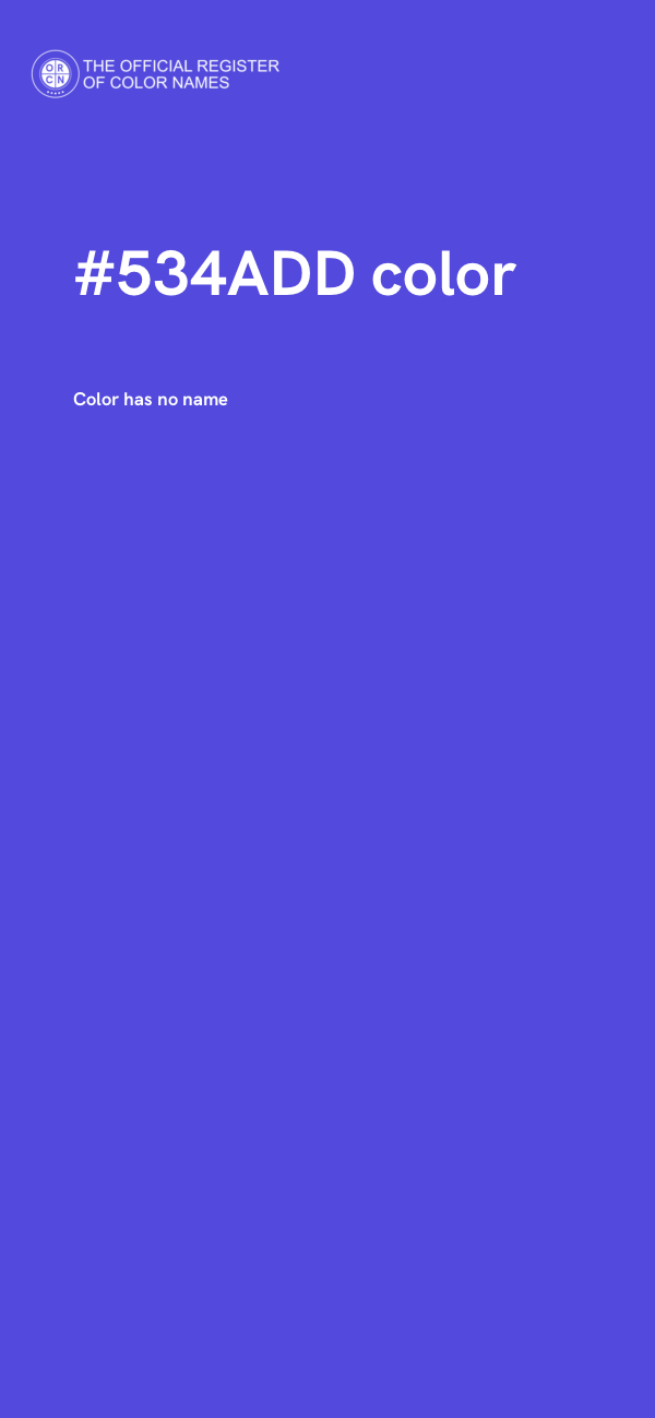 #534ADD color image