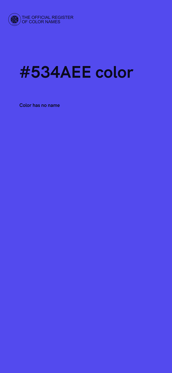 #534AEE color image