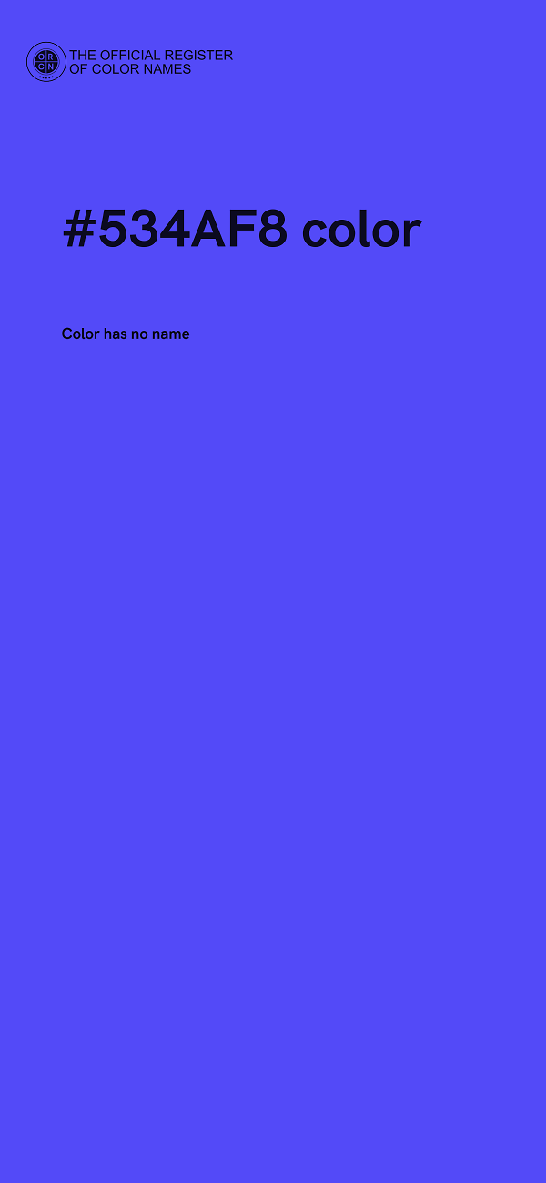 #534AF8 color image