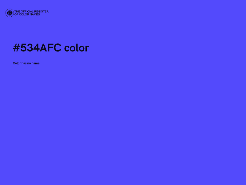 #534AFC color image