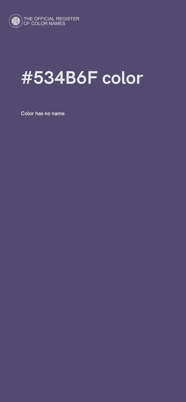 #534B6F color image