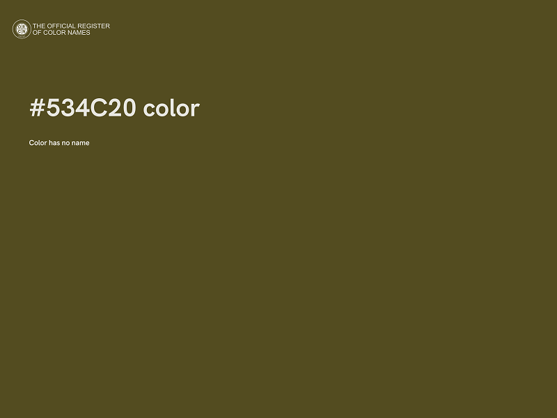 #534C20 color image