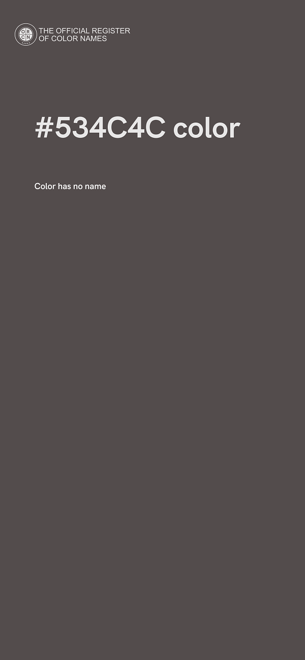 #534C4C color image